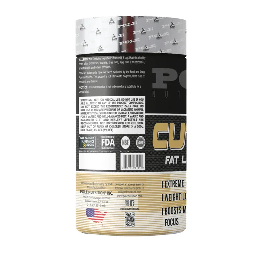 Pole Nutrition Cut Off – 110 Tablets | Advanced Fat Burner for Weight Loss